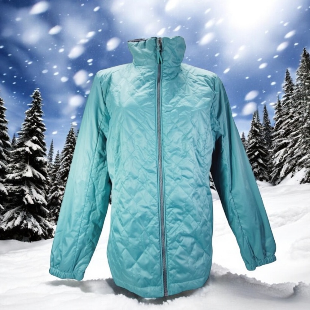 * Gerry zeroxposur ZX womens large Teal Quilted Lightweight Puffer Jacket